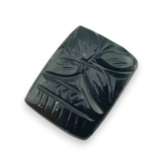 Nefryt kaboszon carving 21x17 mm nr 9