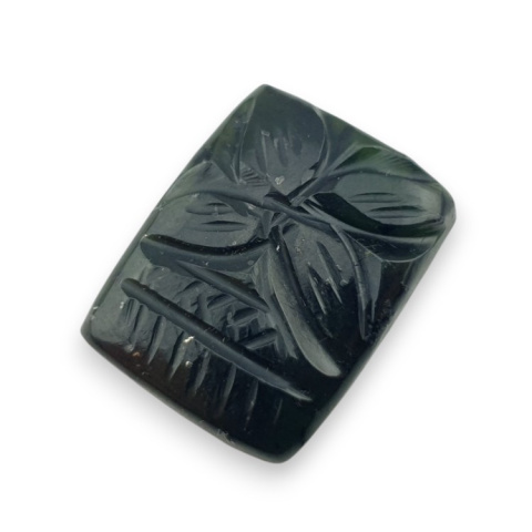 Nefryt kaboszon carving 21x17 mm nr 9 Nefryt kaboszon carving 21x17 mm nr 9