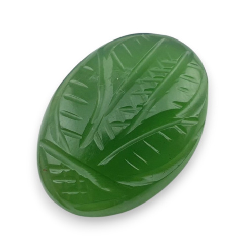 Nefryt kaboszon carving 22x16 mm nr 33 Nefryt kaboszon carving 22x16 mm nr 33
