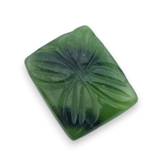 Nefryt kaboszon carving 23x19 mm nr 3