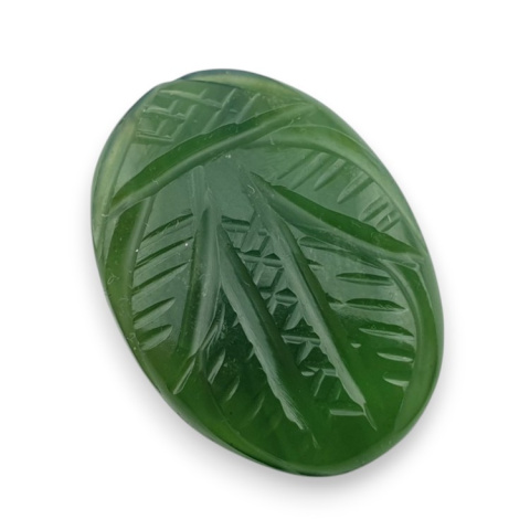 Nefryt kaboszon carving 24x18 mm nr 52 Nefryt kaboszon carving 24x18 mm nr 52