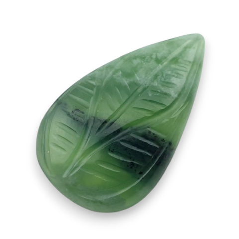 Nefryt kaboszon carving 28x17 mm nr 13 Nefryt kaboszon carving 28x17 mm nr 13