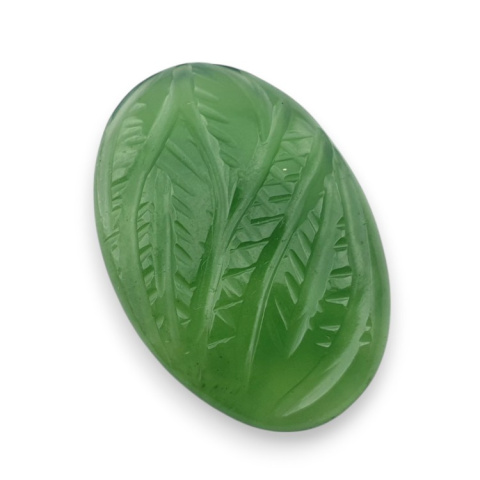 Nefryt kaboszon carving 28x19 mm nr 56 Nefryt kaboszon carving 28x19 mm nr 56
