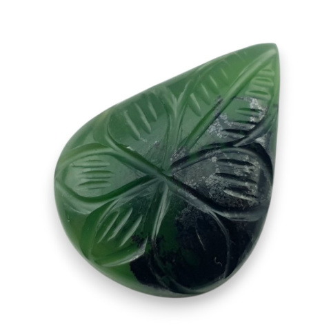 Nefryt kaboszon carving 28x21 mm nr 25 Nefryt kaboszon carving 28x21 mm nr 25