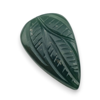 Nefryt kaboszon carving 29x18 mm nr 4