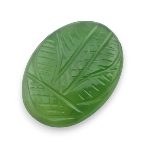 Nefryt kaboszon carving 29x22 mm nr 18 Nefryt kaboszon carving 29x22 mm nr 18