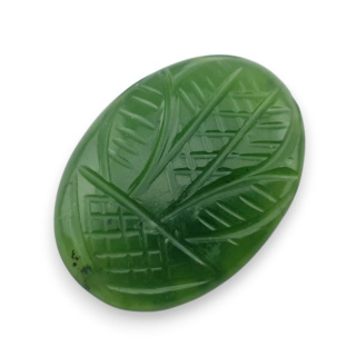 Nefryt kaboszon carving 30x22 mm nr 78