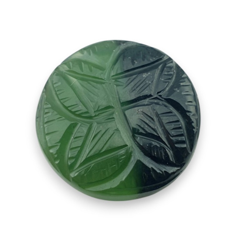 Nefryt kaboszon carving fi 26 mm nr 55 Nefryt kaboszon carving fi 26 mm nr 55