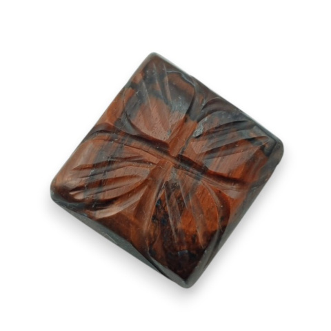 Tygrysie oko czerwone kaboszon carving 17x16 mm nr 71 Tygrysie oko czerwone kaboszon carving 17x16 mm nr 71