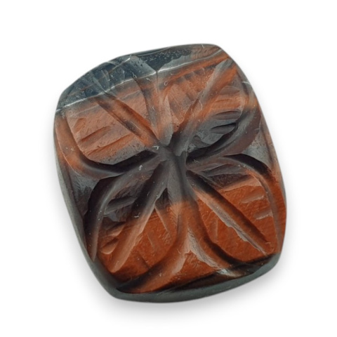 Tygrysie oko czerwone kaboszon carving 19x16 mm nr 76 Tygrysie oko czerwone kaboszon carving 19x16 mm nr 76