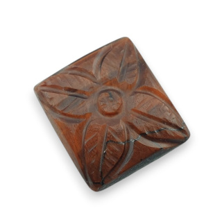 Tygrysie oko czerwone kaboszon carving 20x18 mm nr 16