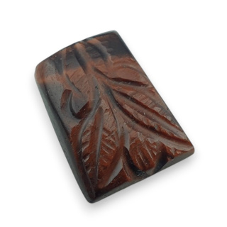 Tygrysie oko czerwone kaboszon carving 21x16 mm nr 25
