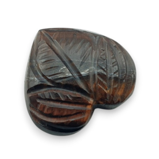 Tygrysie oko czerwone kaboszon carving 21x20 mm nr 75