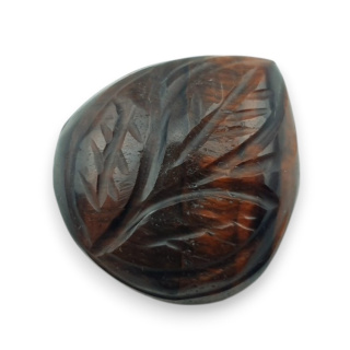 Tygrysie oko czerwone kaboszon carving 22x20 mm nr 59