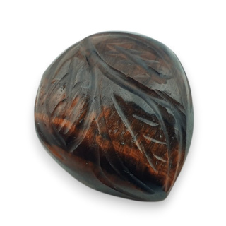 Tygrysie oko czerwone kaboszon carving 22x20 mm nr 59