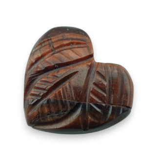 Tygrysie oko czerwone kaboszon carving 22x20 mm nr 73