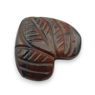 Tygrysie oko czerwone kaboszon carving 22x20 mm nr 73