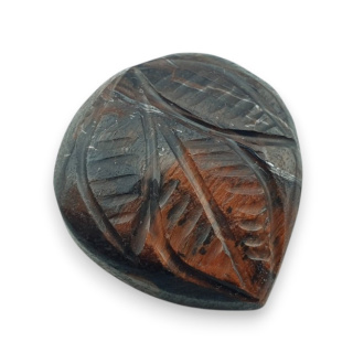 Tygrysie oko czerwone kaboszon carving 22x21 mm nr 60