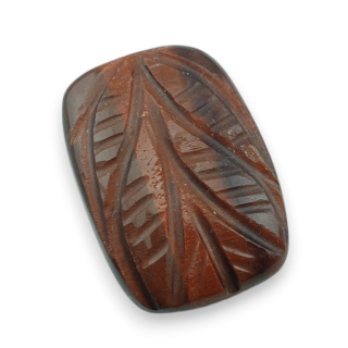Tygrysie oko czerwone kaboszon carving 23x16 mm nr 44
