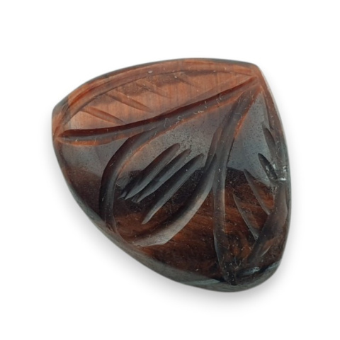 Tygrysie oko czerwone kaboszon carving 23x19 mm nr 77 Tygrysie oko czerwone kaboszon carving 23x19 mm nr 77