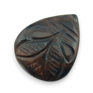 Tygrysie oko czerwone kaboszon carving 25x20 mm nr 39