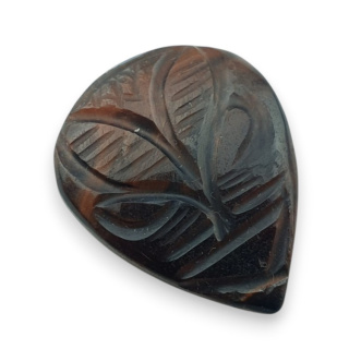 Tygrysie oko czerwone kaboszon carving 25x20 mm nr 39