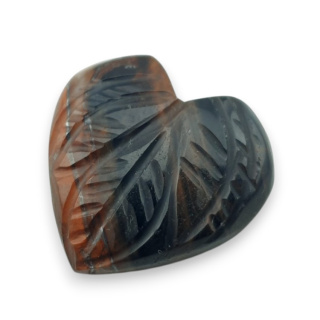 Tygrysie oko czerwone kaboszon carving 25x24 mm nr 43