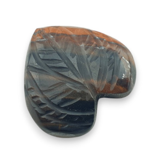 Tygrysie oko czerwone kaboszon carving 25x24 mm nr 43