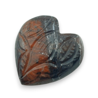 Tygrysie oko czerwone kaboszon carving 25x24 mm nr 4