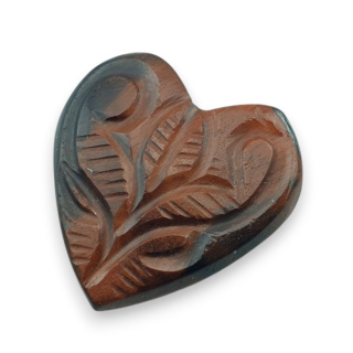 Tygrysie oko czerwone kaboszon carving 25x25 mm nr 53