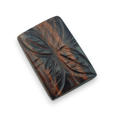 Tygrysie oko czerwone kaboszon carving 26x18 mm nr 22 Tygrysie oko czerwone kaboszon carving 26x18 mm nr 22