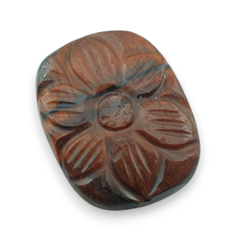 Tygrysie oko czerwone kaboszon carving 26x20 mm nr 45 Tygrysie oko czerwone kaboszon carving 26x20 mm nr 45
