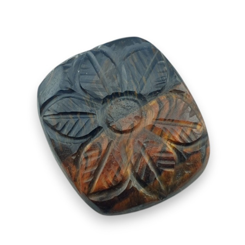 Tygrysie oko czerwone kaboszon carving 26x23 mm nr 62 Tygrysie oko czerwone kaboszon carving 26x23 mm nr 62