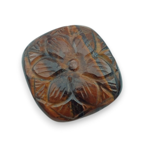 Tygrysie oko czerwone kaboszon carving 26x24 mm nr 20 Tygrysie oko czerwone kaboszon carving 26x24 mm nr 20
