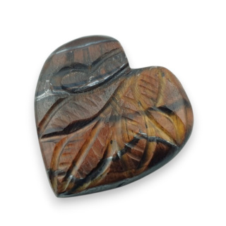 Tygrysie oko czerwone kaboszon carving 26x26 mm nr 54