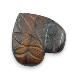 Tygrysie oko czerwone kaboszon carving 26x26 mm nr 54