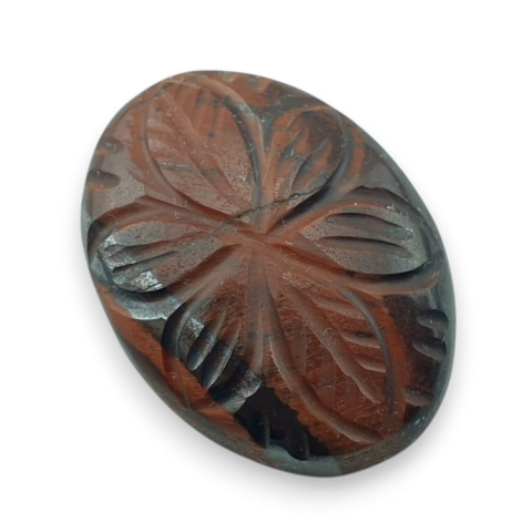 Tygrysie oko czerwone kaboszon carving 27x20 mm nr 52 Tygrysie oko czerwone kaboszon carving 27x20 mm nr 52