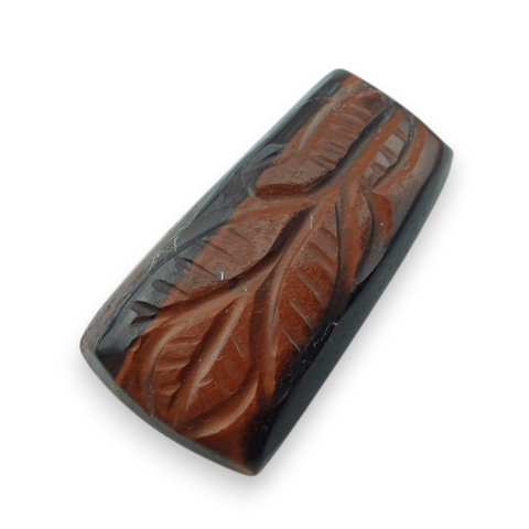 Tygrysie oko czerwone kaboszon carving 28x15 mm nr 36 Tygrysie oko czerwone kaboszon carving 28x15 mm nr 36