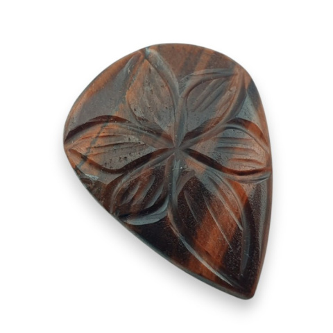 Tygrysie oko czerwone kaboszon carving 29x21 mm nr 57 Tygrysie oko czerwone kaboszon carving 29x21 mm nr 57