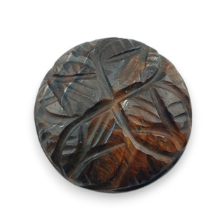 Tygrysie oko czerwone kaboszon carving fi 21 mm nr 35