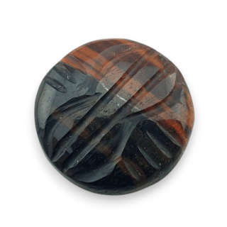 Tygrysie oko czerwone kaboszon carving fi 21 mm nr 72