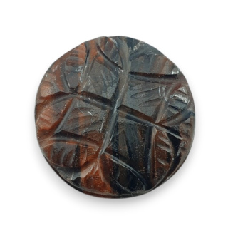 Tygrysie oko czerwone kaboszon carving fi 22 mm nr 5