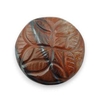 Tygrysie oko czerwone kaboszon carving fi 24 mm nr 9