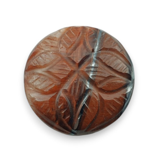 Tygrysie oko czerwone kaboszon carving fi 24 mm nr 9