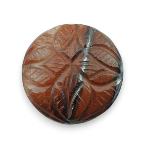 Tygrysie oko czerwone kaboszon carving fi 24 mm nr 9 Tygrysie oko czerwone kaboszon carving fi 24 mm nr 9