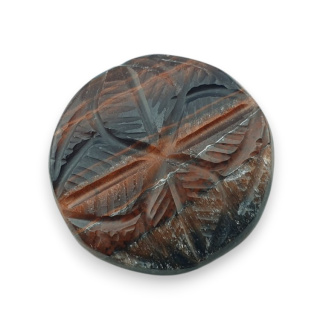 Tygrysie oko czerwone kaboszon carving fi 25 mm nr 13
