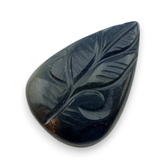 Tygrysie oko niebieskie kaboszon carving 27x18 mm nr 149