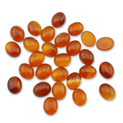 Agat karneol kaboszon 10x8 mm 1 szt
