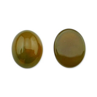 Agat peacock kaboszon 10x8 mm 1 szt