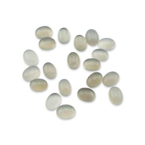 Agat szary kaboszon 8x6 mm 1 szt Agat szary kaboszon 8x6 mm 1 szt